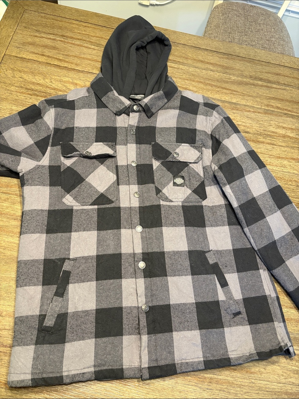 Harley-Davidson Black, Gray Jacket with Logo